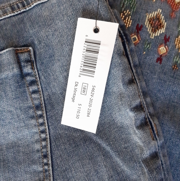 NWT Tribal Audrey Pull-On Ankle Jeans size 18W - Picture 14 of 16